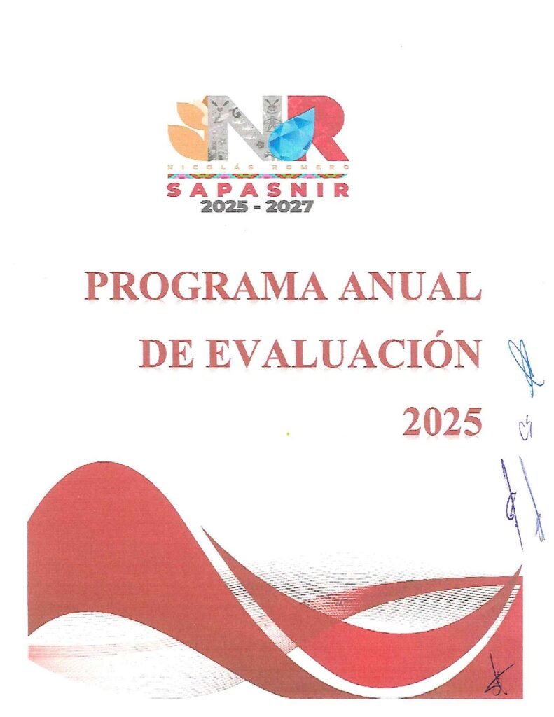 thumbnail of Programa Anual de Evaluación PAE 2025 SAPASNIR