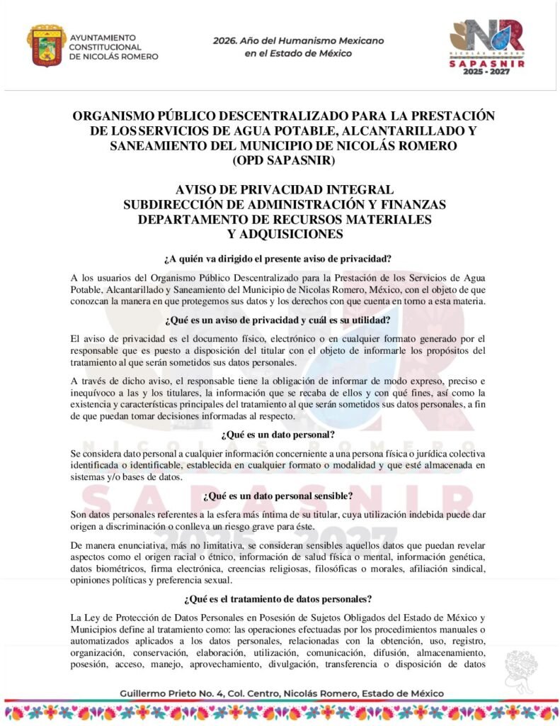 thumbnail of AVISO DE PRIVACIDAD Adquisiciones